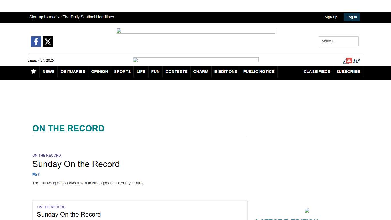 On The Record dailysentinel.com