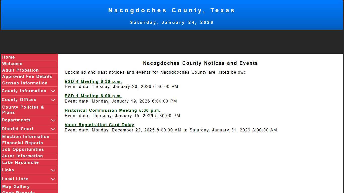 Nacogdoches County, Texas